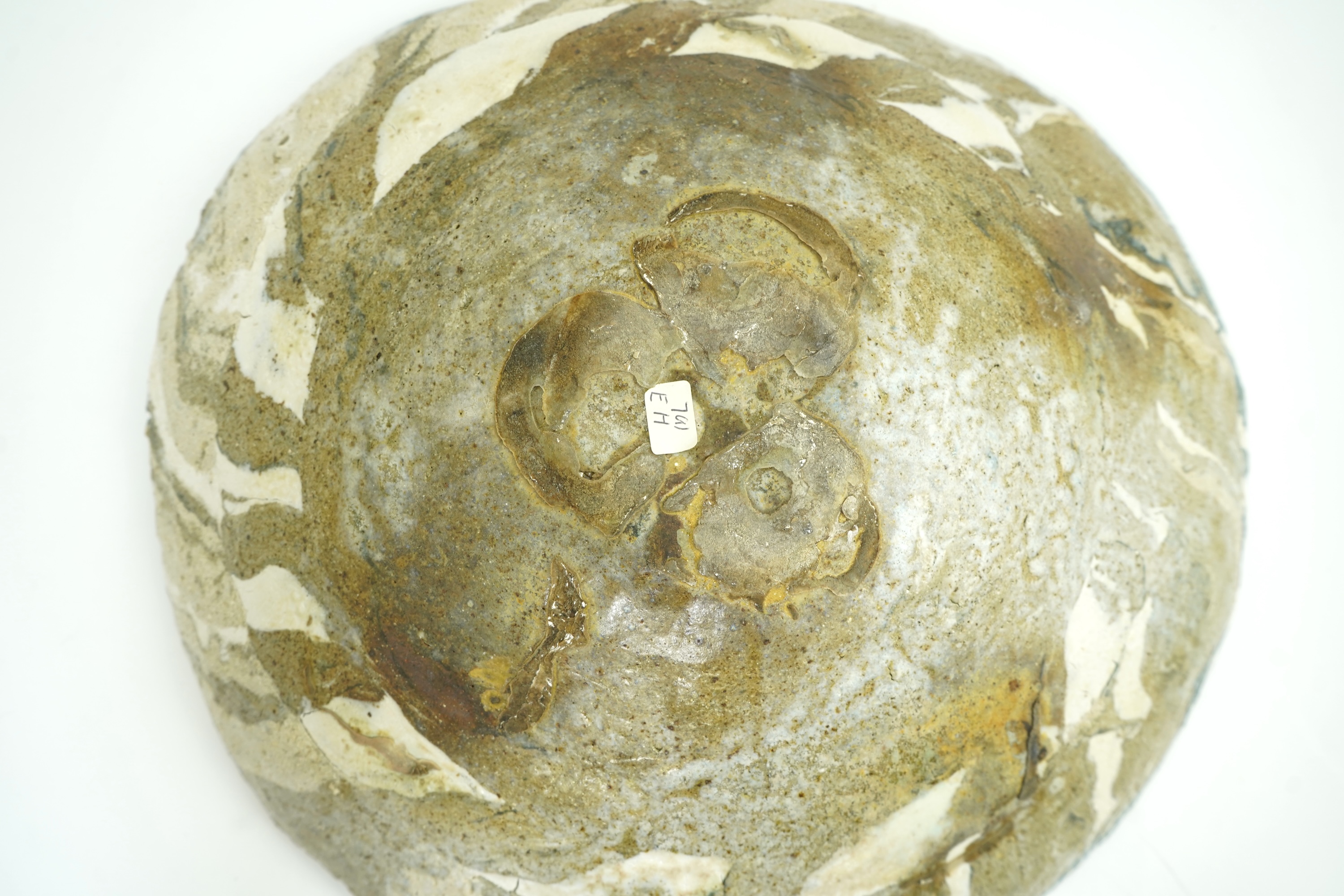 Ewen Henderson (1934-2000): A large mixed laminated clay bowl